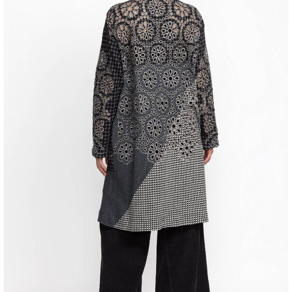 NWT Johnny Was Biya JWLA Workshop Neelu Mid Length Embroidered Jacket Knit - Picture 3 of 10